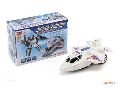 B/O TRANSFORMER PLANE,W/O 3*AA BATTERIES,2COLOUR