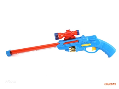 VIBRANT GUN,W/LIGHT/SOUND,W/O 3*AA BATTERIES,2COLOUR