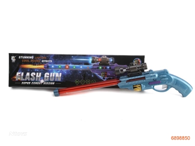 VIBRANT GUN,W/LIGHT/SOUND,W/O 3*AA BATTERIES,2COLOUR