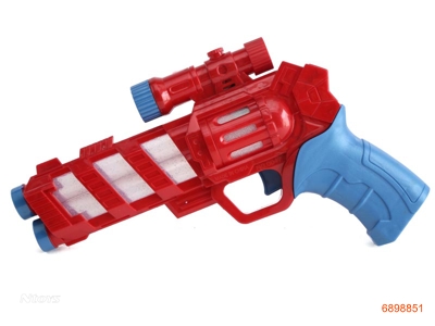 B/O GUN,W/LIGHT/SOUND,W/O 3*AA BATTERIES,2COLOUR