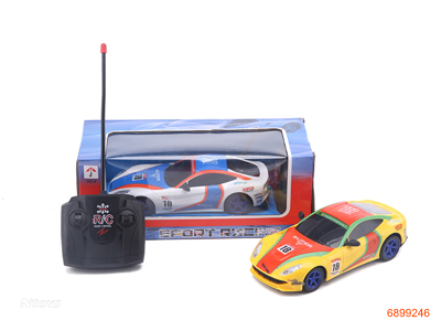 1:24 4CHANNELS R/C CAR,W/O 3*AA BATTERIES IN CAR,W/O 2*AA BATTERIES IN CONTROLLER,2COLOUR