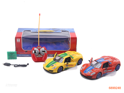 1:18 5CHANNELS R/C CAR,W/LIGHT/4.8V BATTERY IN CAR/USB,W/O 2*AA BATTERIES,2COLOUR