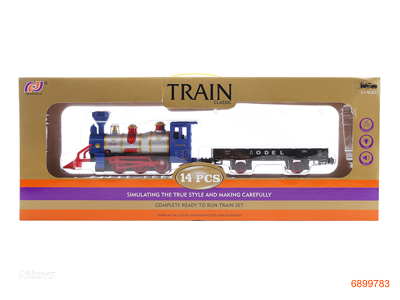 B/O TRAIN,W/LIGHT/MUSIC,W/O 4*AA BATTERIES,14PCS