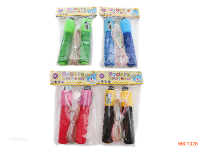 SKIPPING ROPE WITH COUNTER.4COLOUR