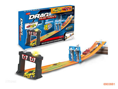 TRAIN TRACK W/2*CAR/3*AG13 BATTERIES