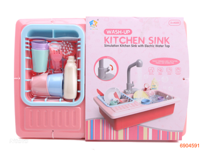 B/O KITCHEN SINK SET W/O 2AA BATTERIES