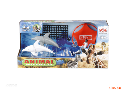 RESCUE MARINE ANIMAL SET