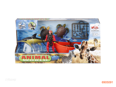 RESCUE MARINE ANIMAL SET