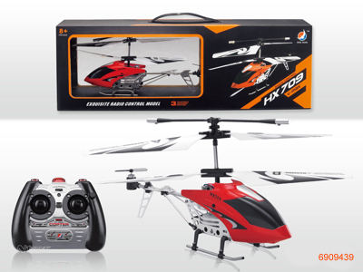 3.5CHANNEL R/C HELICOPTER W/3.7V BATTERIES/USB CHARGER, W/O 6AA BATTERIES IN CONTROLLER, 2COLORS