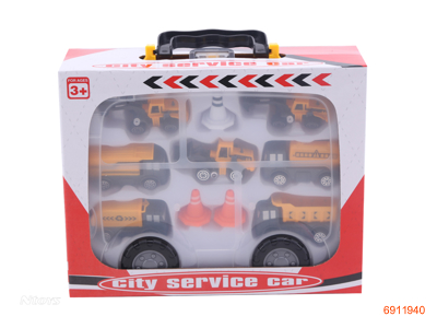 FREE WHEEL SHOP TRUCK CAR SET