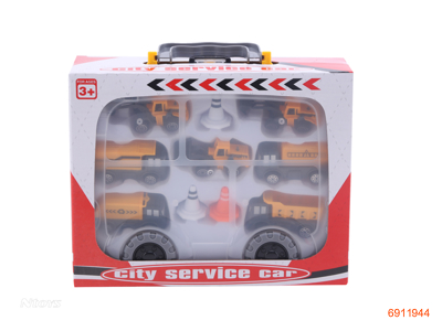 FREE WHEEL SHOP TRUCK CAR SET