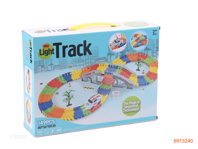 B/O TRAIN TRACK 149PCS W/0 2AAA BATTERIES