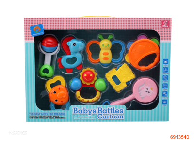 BABY RATTLE 8PCS