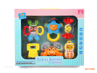 BABY RATTLE 6PCS