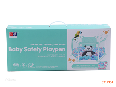 SAFETY BABY FENCE W/50*BALLS 2COLOUR