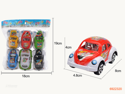 P/B CAR 6PCS