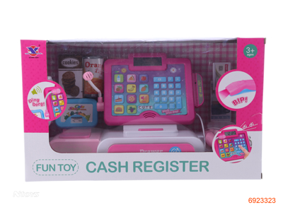 B/O CASH REGISTER W/LIGHT/SOUND, W/O 3AA BATTERIES