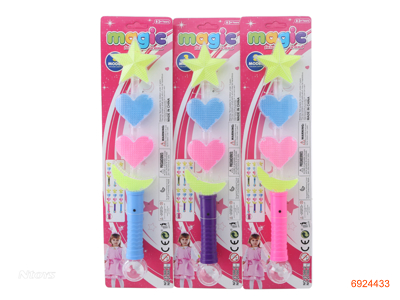 B/O FLASHING STICK W/LIGHT/4*AG13 BATTERIES 3COLOUR