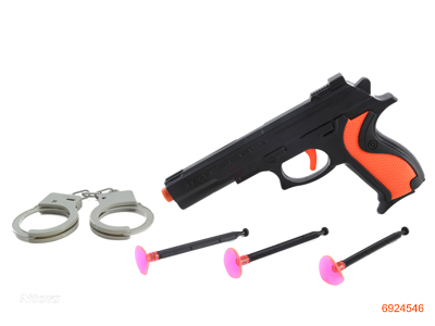 SOFT BULLET GUN W/HANDCUFFS