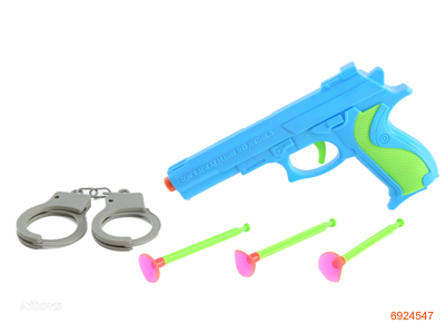 SOFT BULLET GUN W/HANDCUFFS