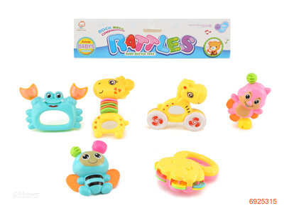 BABY RATTLE 6PCS