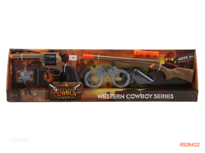 B/O COWBOY SET W/3AG13 BATTERIES