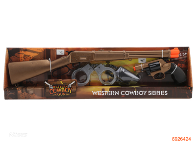 B/O COWBOY SET W/3AG13 BATTERIES