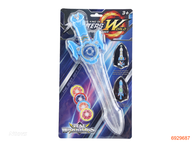 SWORD(CANDY TOYS) W/LIGHT/SOUND/3 BUTTON BATTERIES