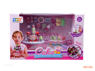 CAKE SET W/LIGHT/MUSIC/RECORDING W/O 3*AA BATTERIES