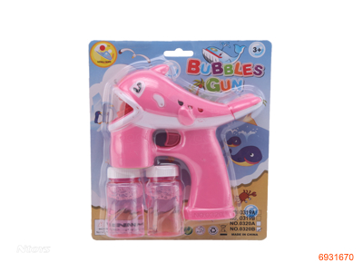 BUBBLE GUN W/LIGHT/MUSIC W/O 3*AA BATTERIES