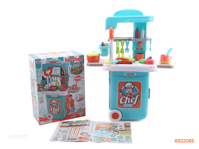 COOKING SET W/LIGHT/MUSIC W/O 3*AA BATTERIES