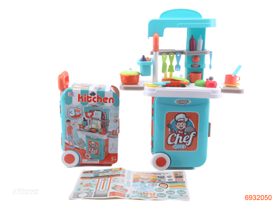 COOKING SET W/LIGHT/MUSIC W/O 3*AA BATTERIES