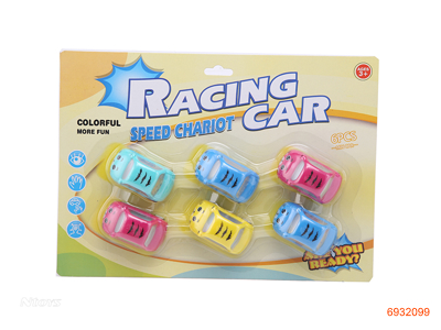 P/B CAR 6PCS 4COLOUR