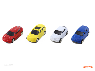 P/B CAR 4PCS 4ASTD 4COLOURS