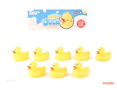 VINYL DUCK W/BB WHISTLE 8PCS