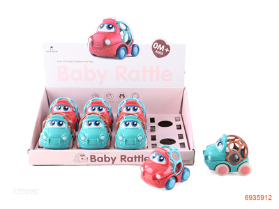 BABY RATTLE 8PCS/DISPLAY BOX 2COLOURS