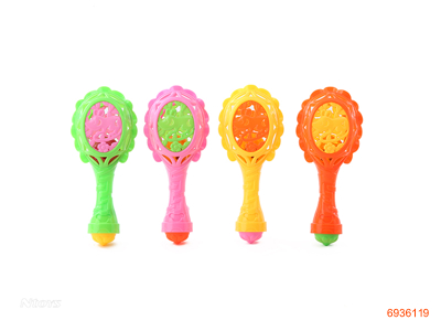 BABY RATTLE W/WHISTLE 8PCS