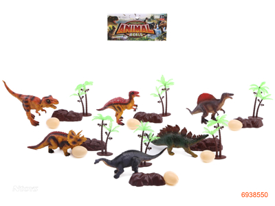 DINOSAUR SET.4PCS.6ASTD