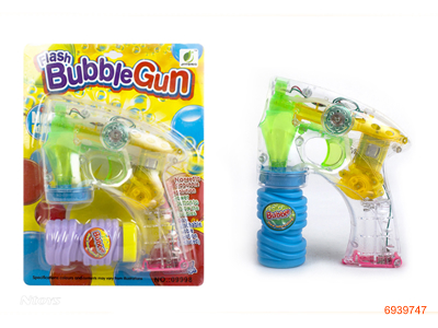 BUBBLE GUN W/LIGHT/MUSIC W/O 3*AAA BATTERIES