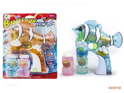 BUBBLE GUN W/LIGHT/MUSIC W/O 3*AA BATTERIES