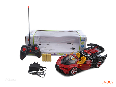 1：16 R/C CAR W/4AA BATTEIES IN CAR/CHARGER,W/O 2AA BATTERIES IN CONTROLLER 2COLOUR