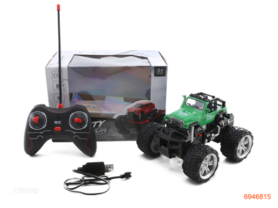 1:28 4CHANNELS R/C CAR W/3.6V BATTERIES IN CAR/CHARGER W/O 2AA BATTERIES IN CONTROLLER