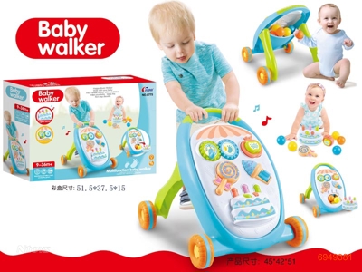 BABY WALKER, W/O 2AA BATTERIES