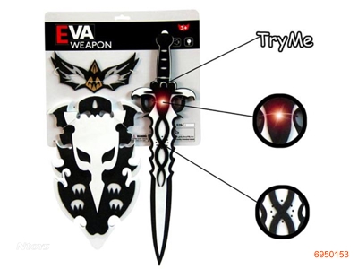 EVA SWORD W/LIGHT SOUND/2*AG13 BATTERIES