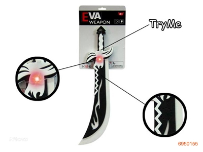 EVA SWORD W/LIGHT SOUND/2*AG13 BATTERIES