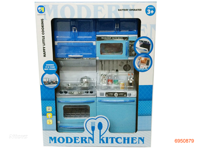 COOKING SET W/LIGHT/SOUND/3*AG13 BATTERIES