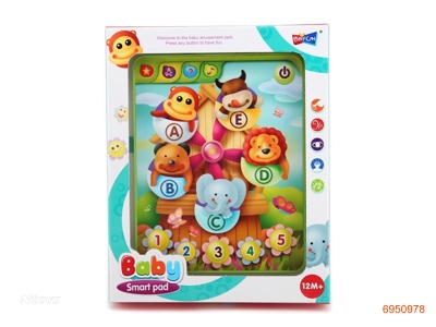 BABY PAD (LEARN NUMBERS,LETTERS,ANIMALS,MELODIES)NOT INCLUDE 3AAA BATTERIES