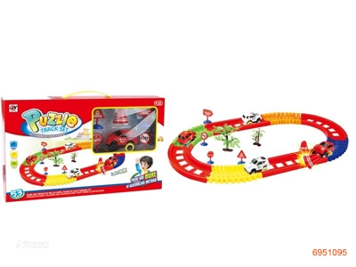 B/O TRAIN TRACK,W/O 1*AA BATTERIES,53PCS