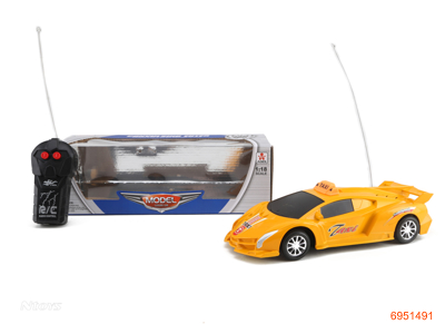 1:18 2CHANNELS R/C  TAXI,W/O 3AA BATTERIES IN CAR,2AA BATTERIES IN CONTROLLER.