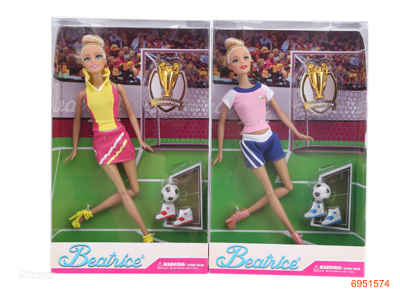 11''SOLID BODY FASHION DOLL SET,2ASTD